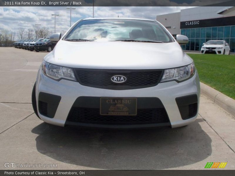 Bright Silver / Black 2011 Kia Forte Koup EX