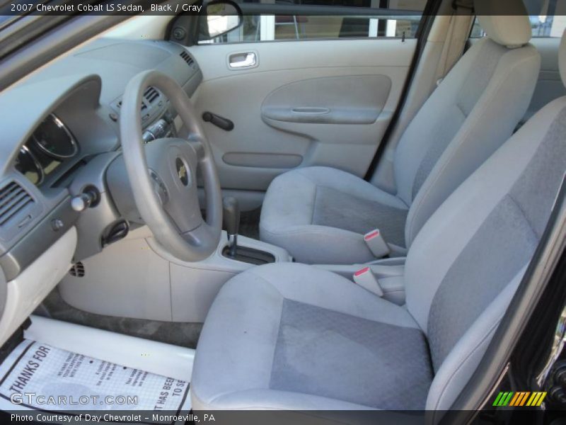 Black / Gray 2007 Chevrolet Cobalt LS Sedan