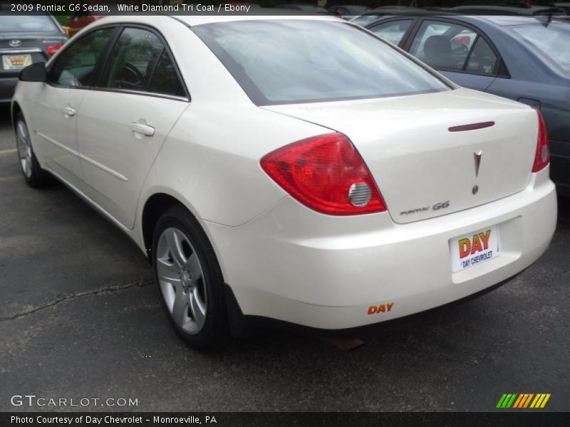 White Diamond Tri Coat / Ebony 2009 Pontiac G6 Sedan