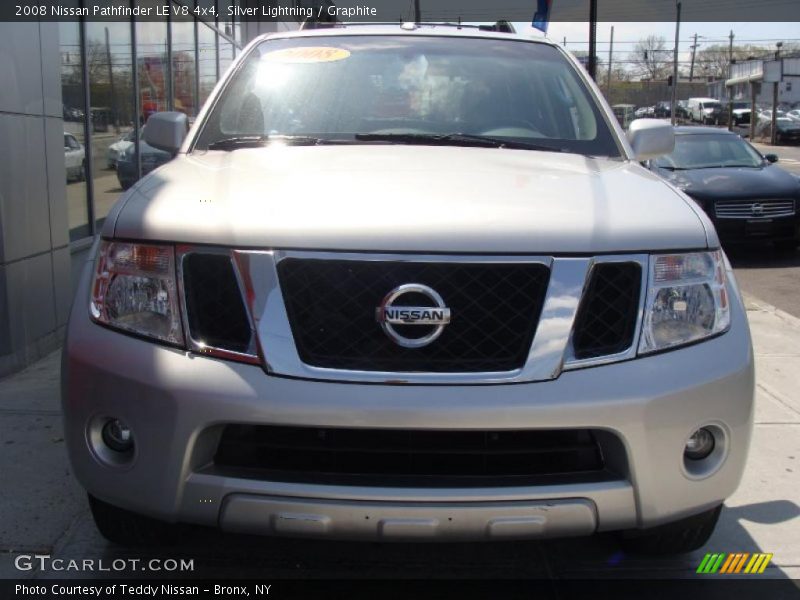 Silver Lightning / Graphite 2008 Nissan Pathfinder LE V8 4x4