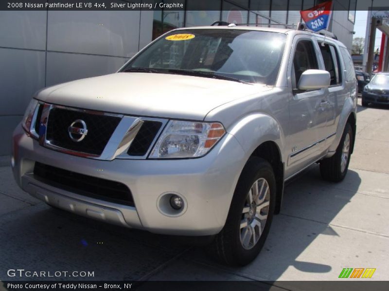 Silver Lightning / Graphite 2008 Nissan Pathfinder LE V8 4x4