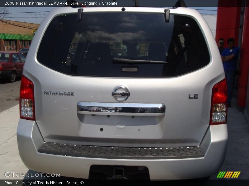 Silver Lightning / Graphite 2008 Nissan Pathfinder LE V8 4x4