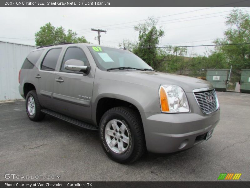Steel Gray Metallic / Light Titanium 2007 GMC Yukon SLE