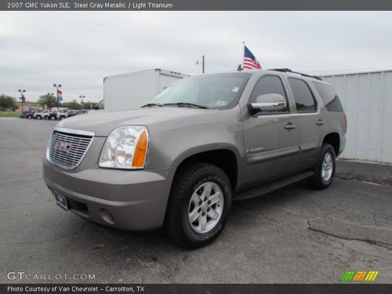 Steel Gray Metallic / Light Titanium 2007 GMC Yukon SLE