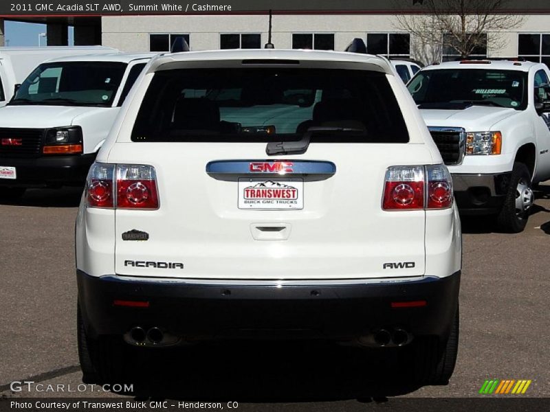 Summit White / Cashmere 2011 GMC Acadia SLT AWD