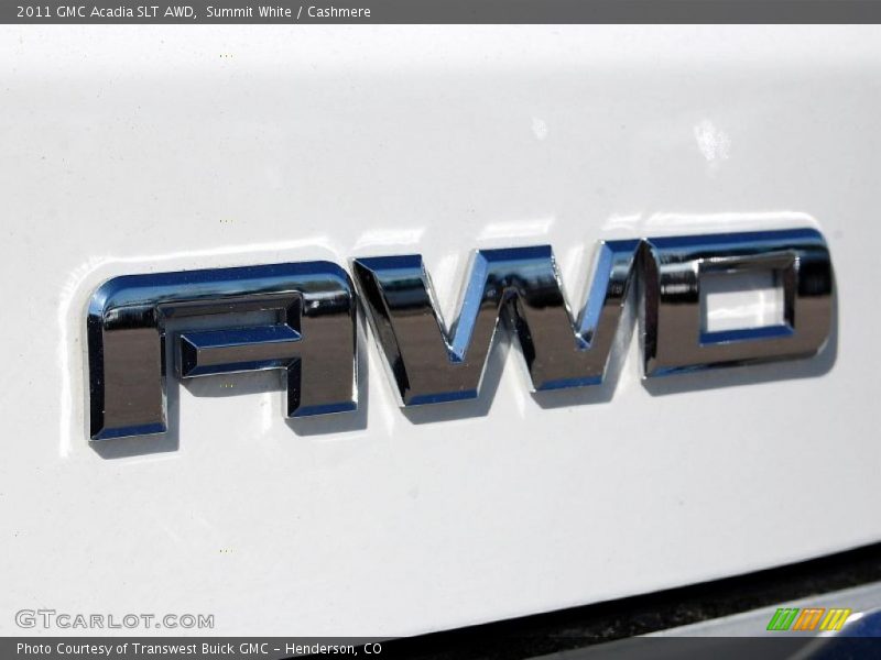 Summit White / Cashmere 2011 GMC Acadia SLT AWD