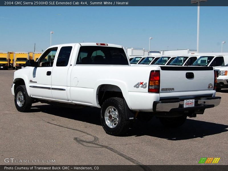 Summit White / Neutral 2004 GMC Sierra 2500HD SLE Extended Cab 4x4