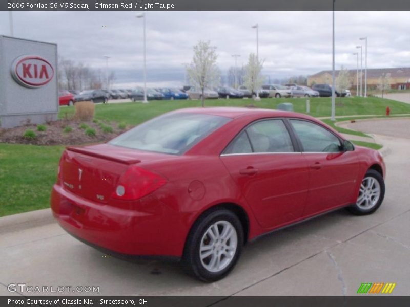 Crimson Red / Light Taupe 2006 Pontiac G6 V6 Sedan