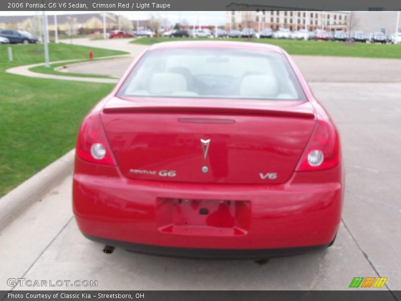 Crimson Red / Light Taupe 2006 Pontiac G6 V6 Sedan