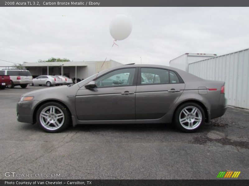 Carbon Bronze Metallic / Ebony 2008 Acura TL 3.2
