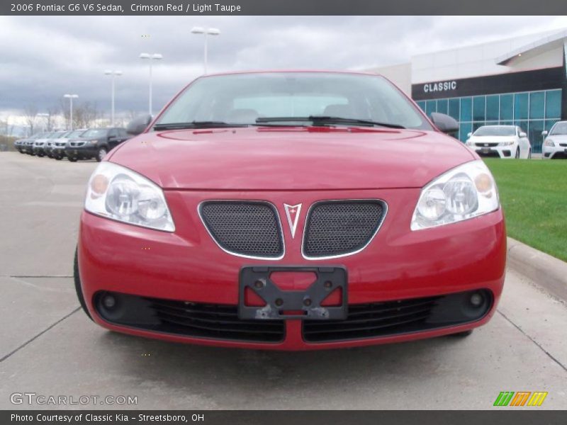 Crimson Red / Light Taupe 2006 Pontiac G6 V6 Sedan