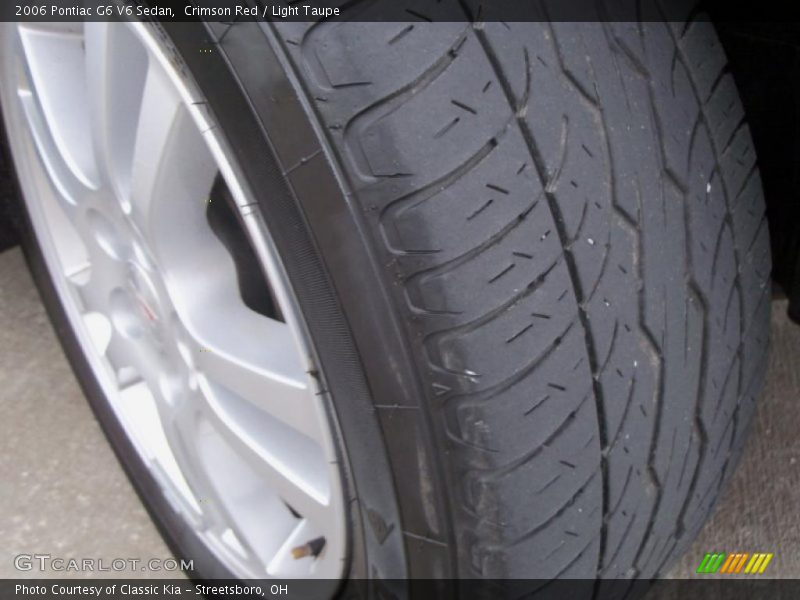 Crimson Red / Light Taupe 2006 Pontiac G6 V6 Sedan