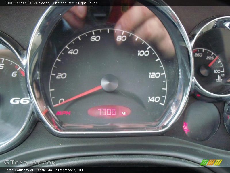 Crimson Red / Light Taupe 2006 Pontiac G6 V6 Sedan