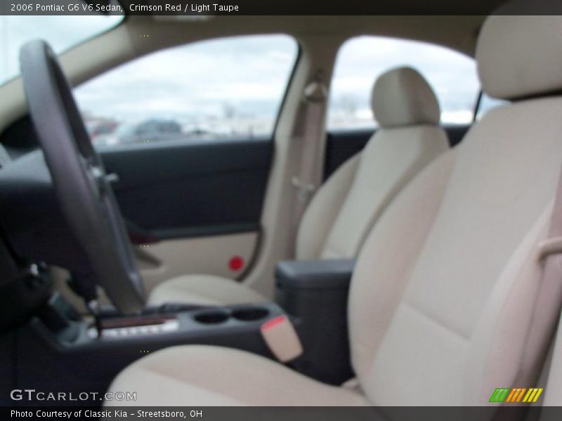 Crimson Red / Light Taupe 2006 Pontiac G6 V6 Sedan
