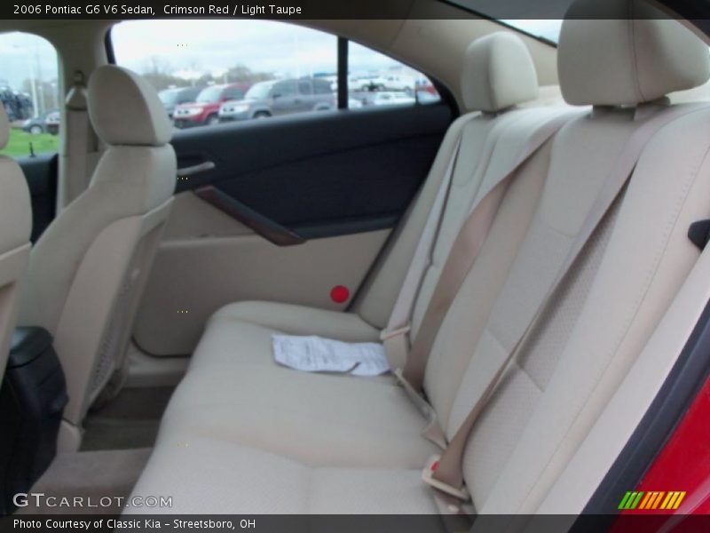 Crimson Red / Light Taupe 2006 Pontiac G6 V6 Sedan
