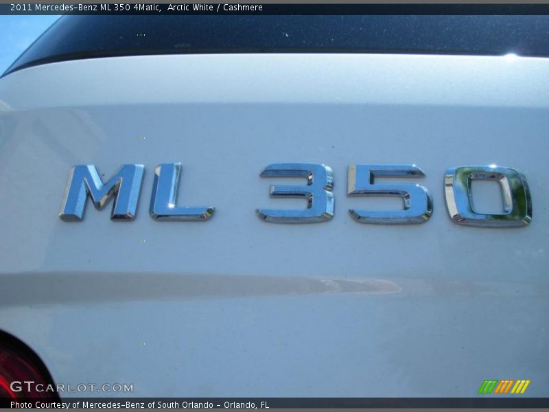 Arctic White / Cashmere 2011 Mercedes-Benz ML 350 4Matic