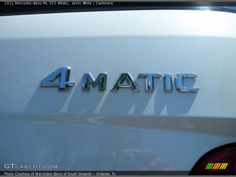 Arctic White / Cashmere 2011 Mercedes-Benz ML 350 4Matic