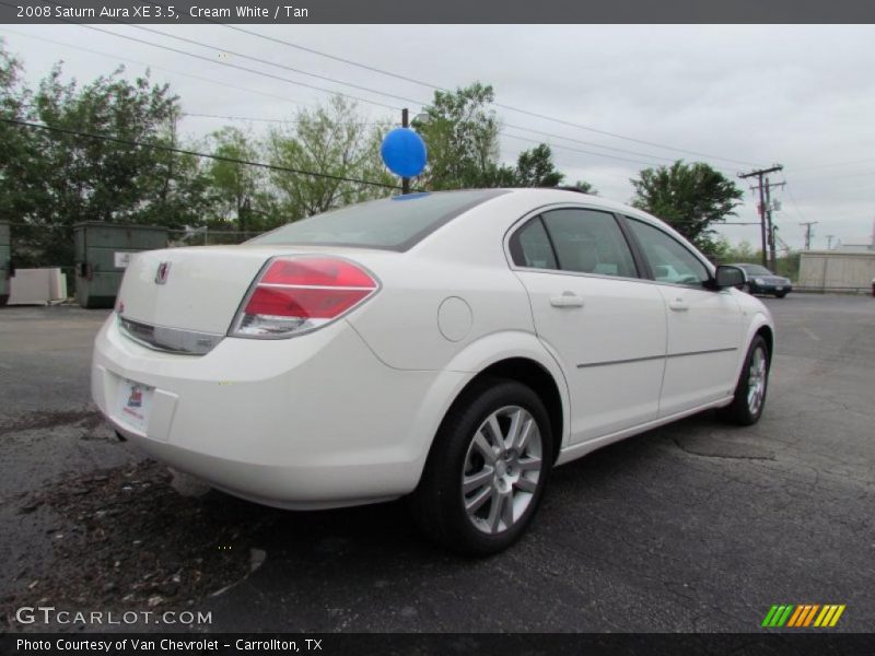 Cream White / Tan 2008 Saturn Aura XE 3.5