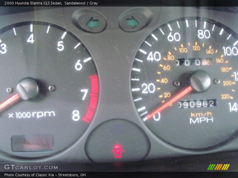 Sandalwood / Gray 2000 Hyundai Elantra GLS Sedan