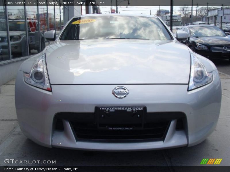 Brilliant Silver / Black Cloth 2009 Nissan 370Z Sport Coupe