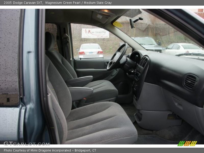 Magnesium Green Pearl / Medium Slate Gray 2005 Dodge Caravan SXT