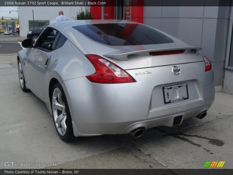 Brilliant Silver / Black Cloth 2009 Nissan 370Z Sport Coupe
