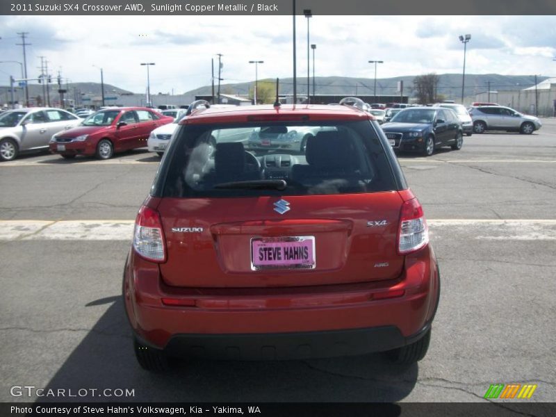 Sunlight Copper Metallic / Black 2011 Suzuki SX4 Crossover AWD