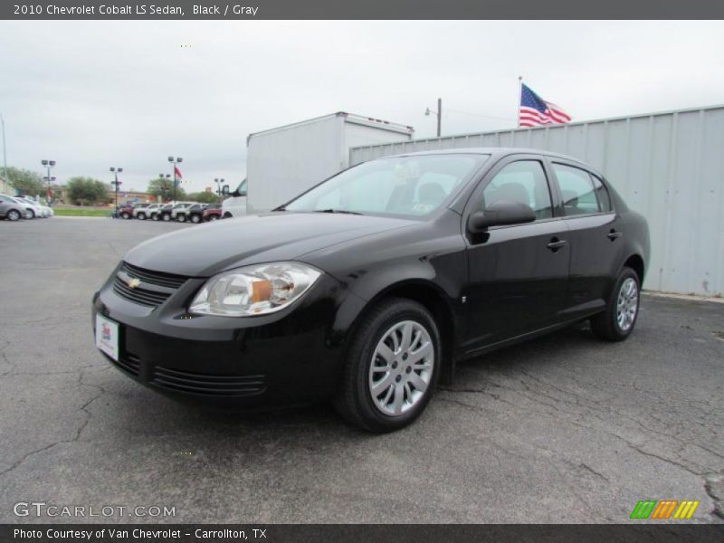 Black / Gray 2010 Chevrolet Cobalt LS Sedan
