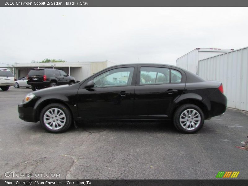 Black / Gray 2010 Chevrolet Cobalt LS Sedan