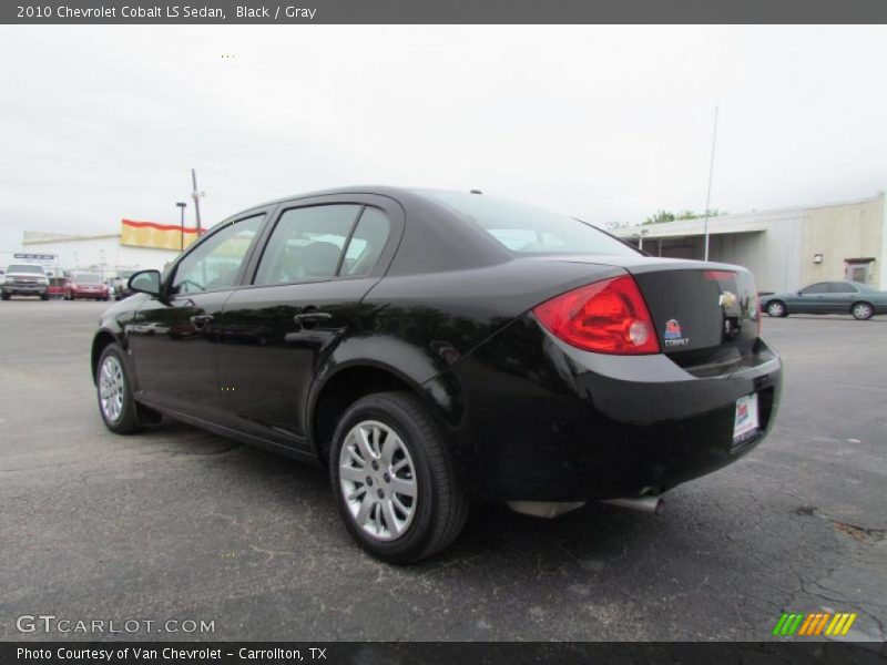 Black / Gray 2010 Chevrolet Cobalt LS Sedan