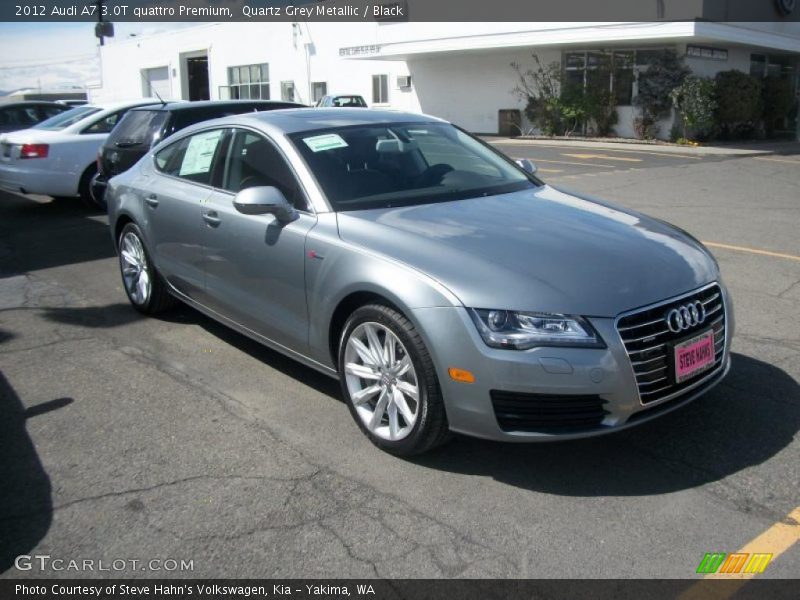 Quartz Grey Metallic / Black 2012 Audi A7 3.0T quattro Premium