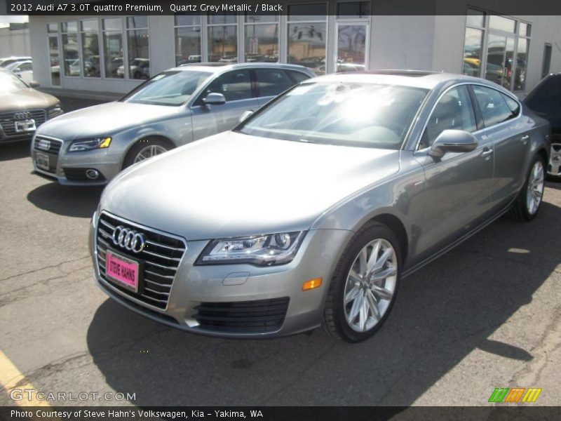 Quartz Grey Metallic / Black 2012 Audi A7 3.0T quattro Premium
