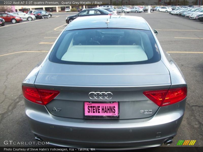 Quartz Grey Metallic / Black 2012 Audi A7 3.0T quattro Premium