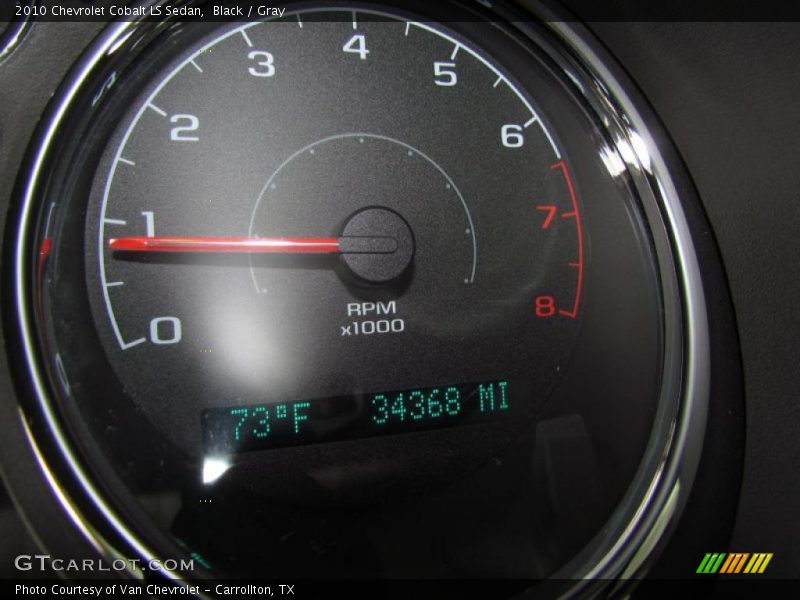 Black / Gray 2010 Chevrolet Cobalt LS Sedan