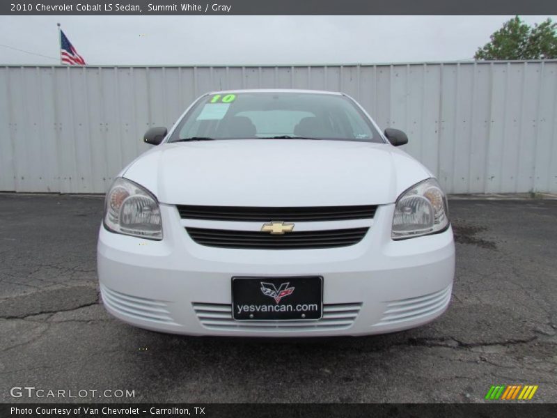Summit White / Gray 2010 Chevrolet Cobalt LS Sedan
