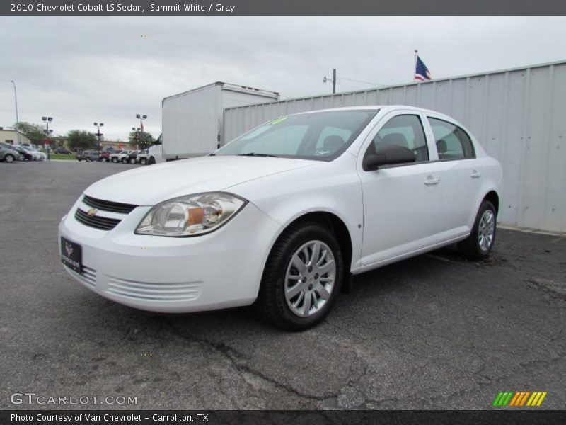 Summit White / Gray 2010 Chevrolet Cobalt LS Sedan