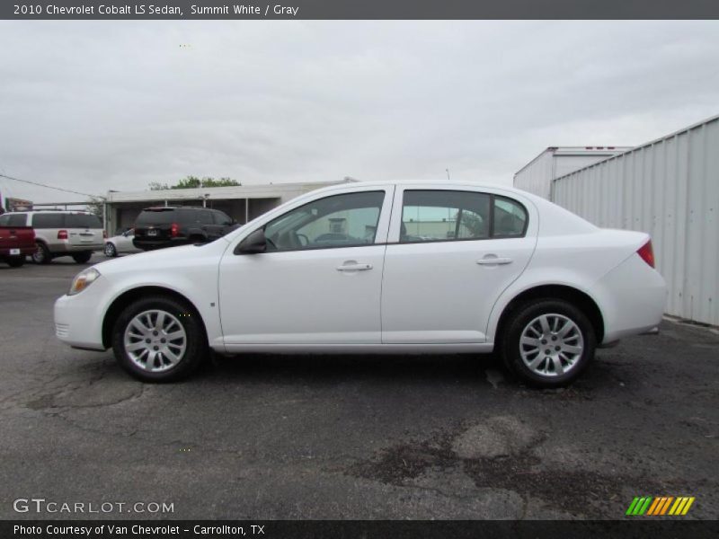Summit White / Gray 2010 Chevrolet Cobalt LS Sedan