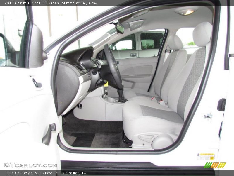 Summit White / Gray 2010 Chevrolet Cobalt LS Sedan