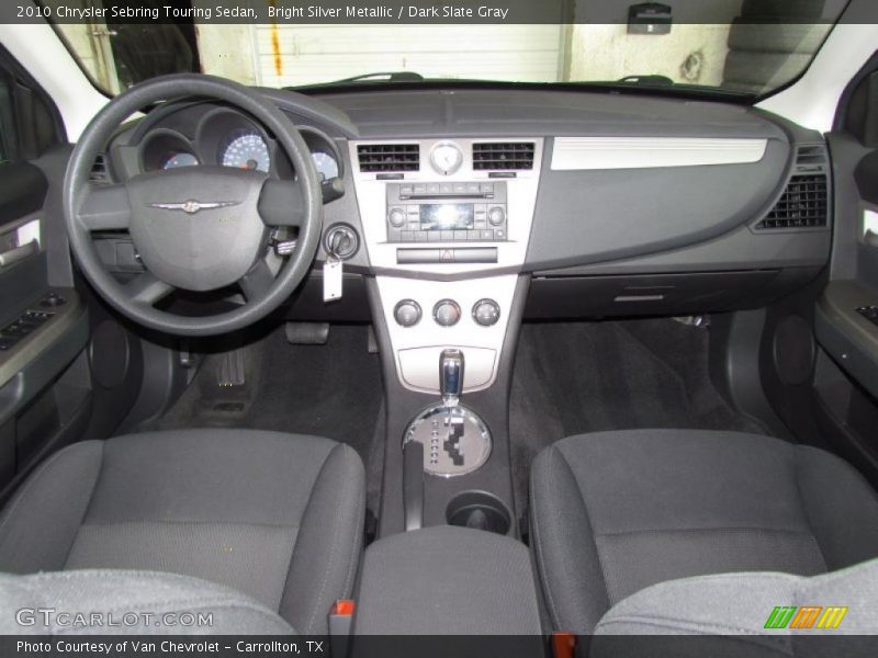 Bright Silver Metallic / Dark Slate Gray 2010 Chrysler Sebring Touring Sedan
