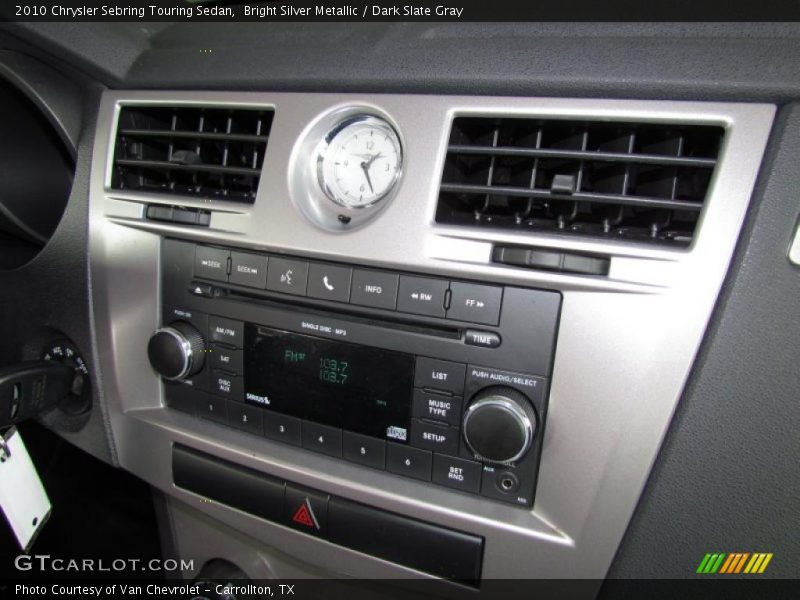 Bright Silver Metallic / Dark Slate Gray 2010 Chrysler Sebring Touring Sedan