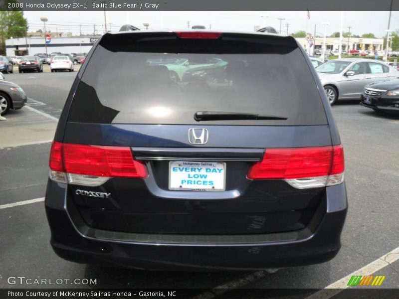 Baltic Blue Pearl / Gray 2008 Honda Odyssey EX-L