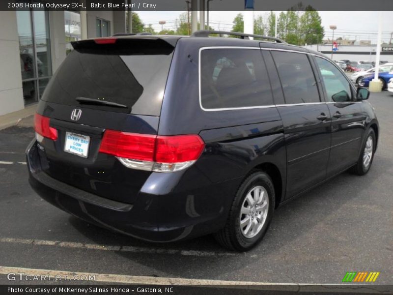 Baltic Blue Pearl / Gray 2008 Honda Odyssey EX-L