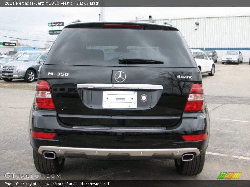 Black / Black 2011 Mercedes-Benz ML 350 4Matic