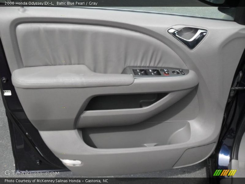 Baltic Blue Pearl / Gray 2008 Honda Odyssey EX-L