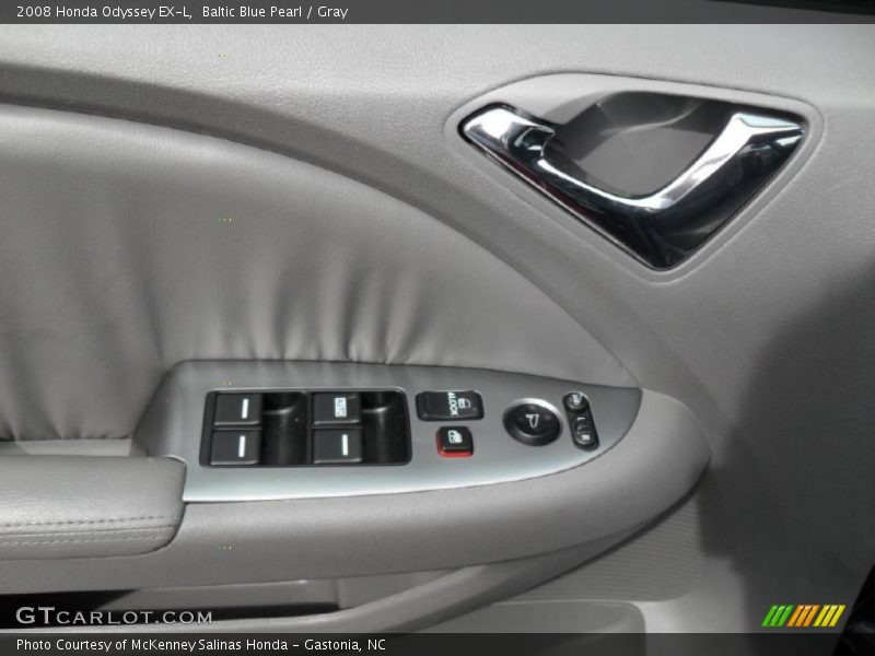 Baltic Blue Pearl / Gray 2008 Honda Odyssey EX-L