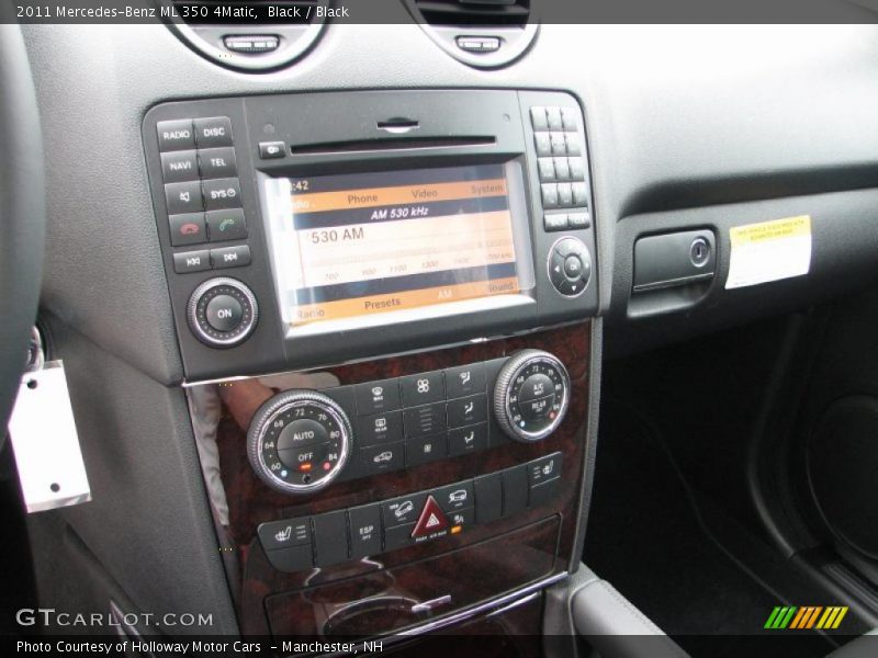 Black / Black 2011 Mercedes-Benz ML 350 4Matic