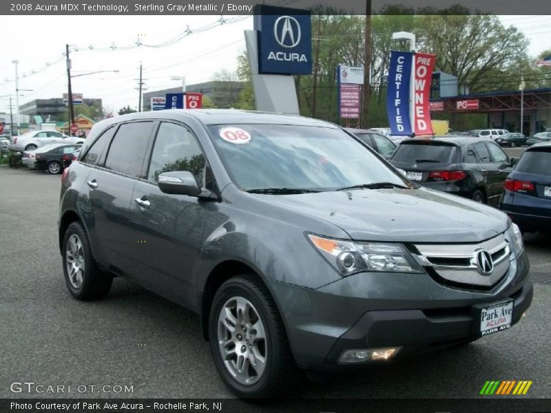 Sterling Gray Metallic / Ebony 2008 Acura MDX Technology