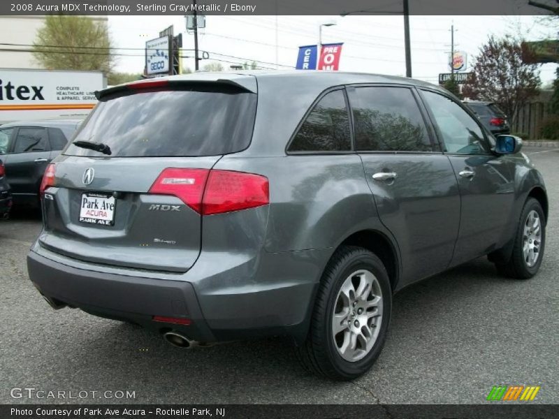 Sterling Gray Metallic / Ebony 2008 Acura MDX Technology