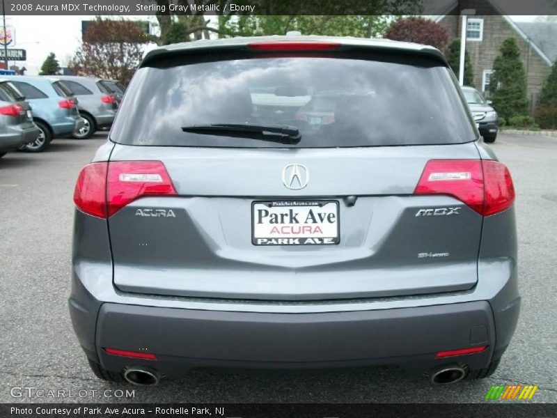 Sterling Gray Metallic / Ebony 2008 Acura MDX Technology