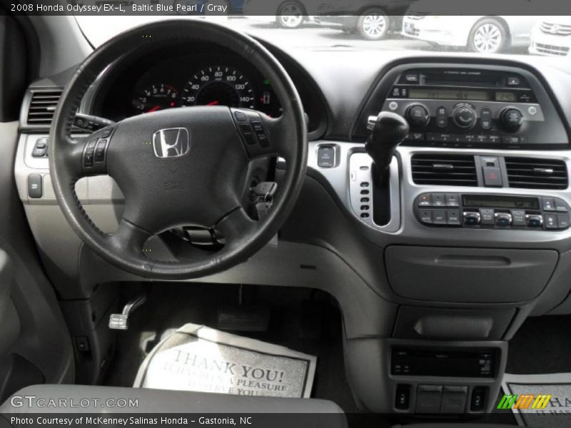 Baltic Blue Pearl / Gray 2008 Honda Odyssey EX-L